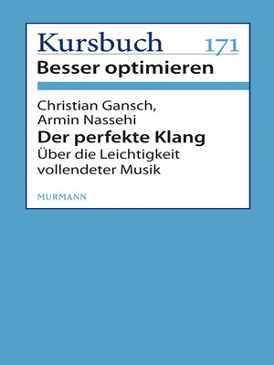 cover image of Der perfekte Klang